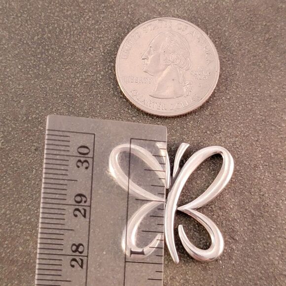 Rare Retired James Avery Floating Butterfly Pendant - Picture 5 of 8